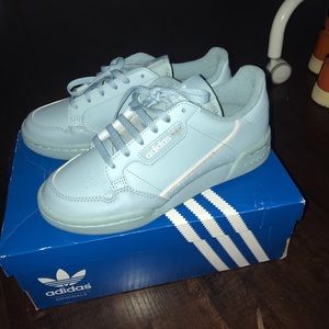 Brand new adidas continental 80 in sky grey